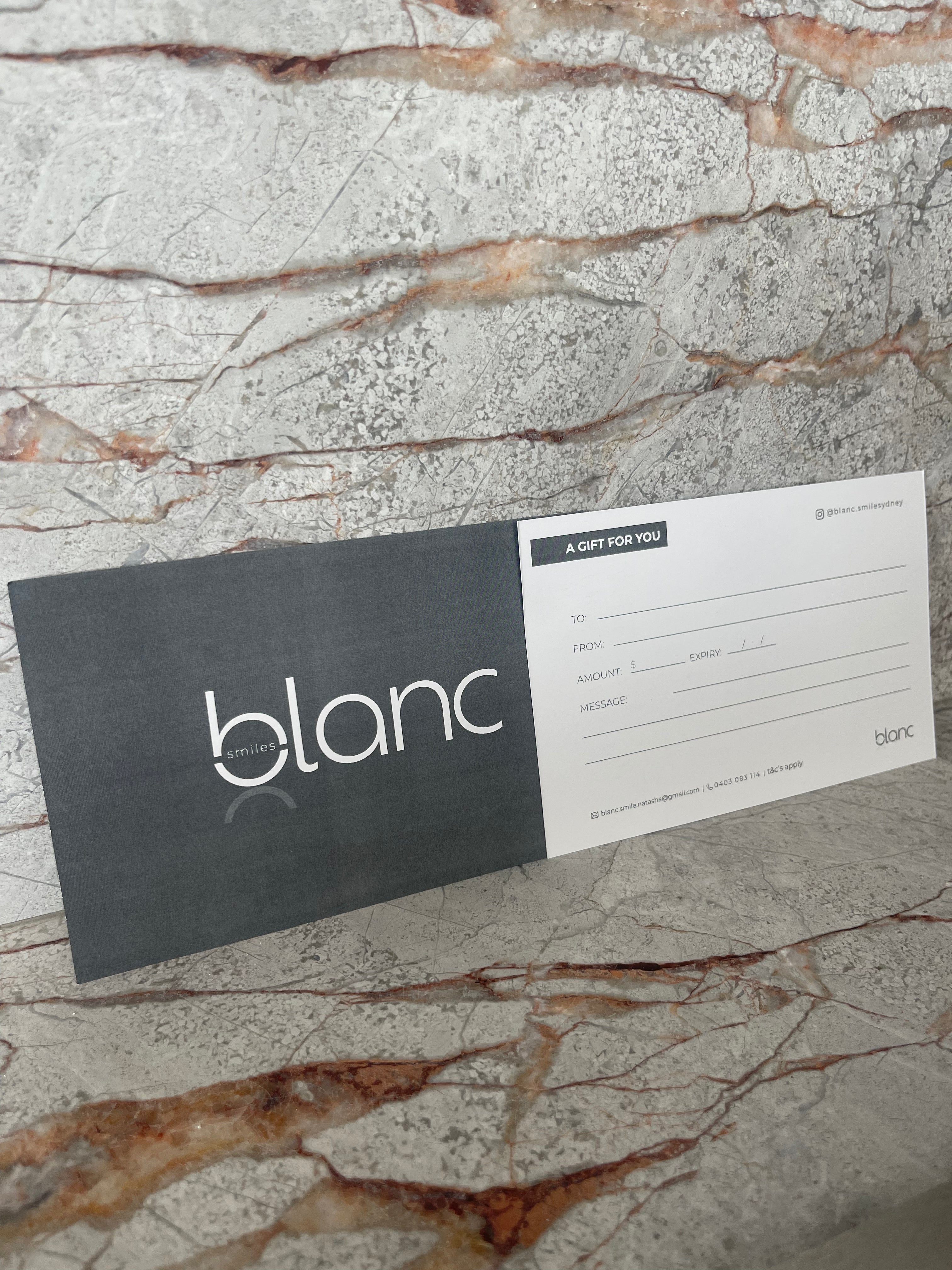 Blanc Smile Sydney Gift Voucher