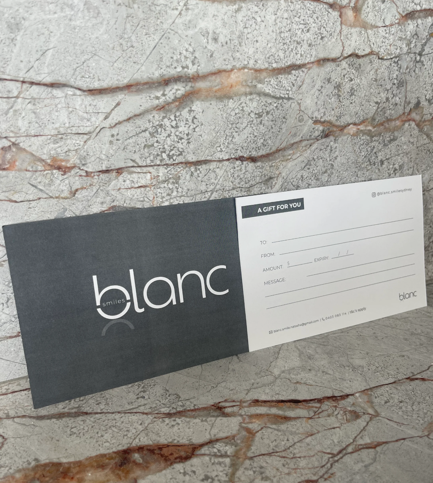 Blanc Smile Sydney Gift Voucher